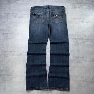 Y2K Blue Degree Grunge Bootcut Denim Jeans